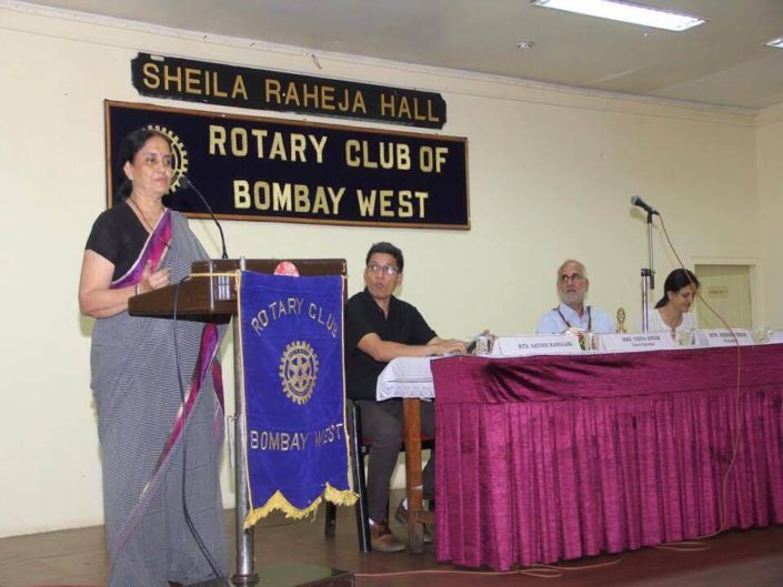 As a Guest speaker at Rotary Club